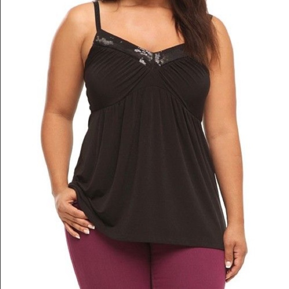 Black Sequined Cami